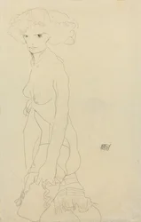 Nainen Nude; Madchenakt, 1911