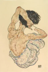 Naisen selkäakt, 1917