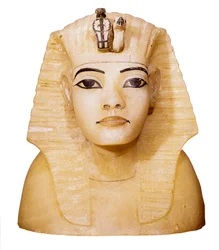 Tutankhamonin (1370-1352 eKr.) veistos katosmaljakko. QUENAsta. Dayr al-Bahri, Kuninkaiden laakso, Tutankhamonin hauta Kairo, Kairon egyptiläinen museo.
