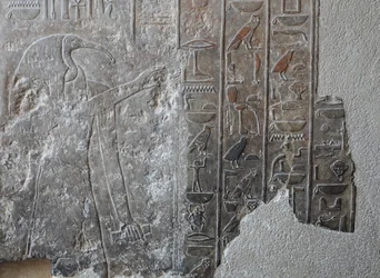 Alhainen helpotus. Hatšepsutin hautajaistemppeli, Deir el Bahari.