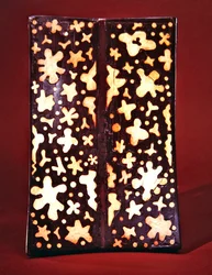 Taitettavan mallijakkaran istuin Tutankhamonin haudasta, Uudesta kuningaskunnasta (eebenpuu, norsunluukuoriste)