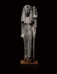Kuningatar Nefertarin standardia kantava patsas, Uusi valtakunta, noin 1290-1224 eKr.