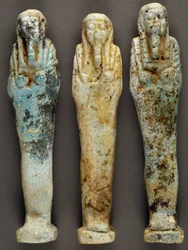 Ushabti (pienet patsaat), Ba Disitin hauta, kuvernöörin hauta, Sheik Souby, Bahariya Oasis, Giza, Egypti. Egyptin sivilisaatio, 26. dynastia (663-525 eKr.).