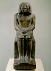 Istuva mieshahmo, Egypti, Ankh, 3. dynastia