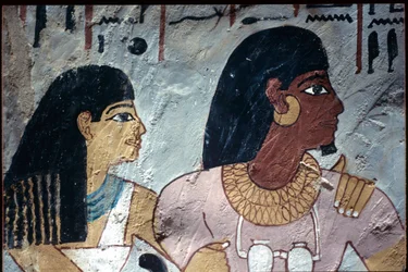 Muinainen Egypti, seinämaalaus, Sennuferin hauta, Aatelisten hauta, Thebe, Thebes