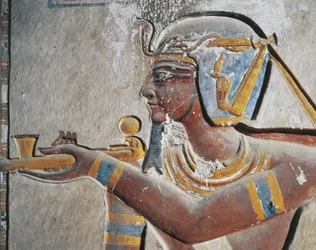 Egypti, Muinainen Thebes, Kuninkaiden laakso, Maalaus faraosta Ramses VI:n haudalla