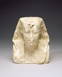 Kuvanveistäjän malli kuninkaasta, mahdollinen Ptolemaios I tai II (kalkkikivi)