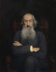 Historioitsija Konstantin Nikolajevitš Bestuzhev-Rjuminin muotokuva 1829-1897, 1889