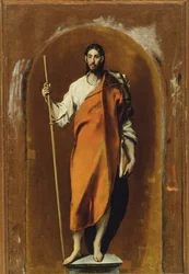 Pyhä Jaakob, apostoli ja pyhiinvaeltaja (maalaus kankaalle)