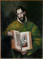 Saint Luke EvangeliSt (maalaus kankaalle)