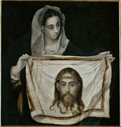Saint Veronica with the sudarium (maalaus kankaalle)