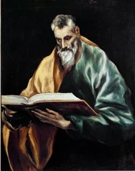 Apotre Saint Simon. Domenikos Theotokopoulos dit El Grecon maalaus (1540-1614)