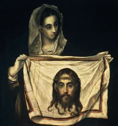 St. Veronica pyhän käärinliinan kanssa