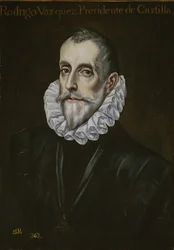 Rodrigo Vázquez de Arcen muotokuva, 1600-luvun ensimmäinen kolmannes.