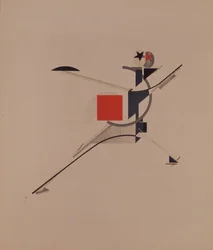 Uusi. Figuuri A. Kruchenykhin oopperaan Voitto auringon yli, 1920-1921