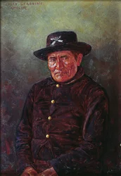 Päällikkö Geronimo (öljy kankaalle)