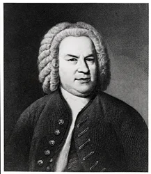Saksalaisen säveltäjän Johann Sebastian Bachin muotokuva