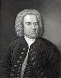 Saksalaisen säveltäjän Johann Sebastian Bachin muotokuva