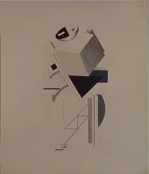 Vahva kaveri. Figuuri A. Kruchenykhin oopperaan Voitto auringon yli, 1920-1921