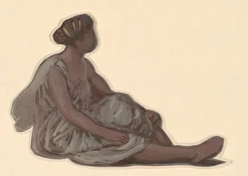Tutkimus kreikkalaisten tyttöjen kylpemisestä, n. 1872.