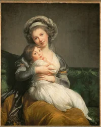 Vigee-Le Brun, omakuva, ja hänen tyttärensä Julie ...