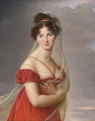 Kenraali Alexander Lvovich Davyn vaimon Aglae Angelique Gabrielle de Gramontin muotokuva 1787-1842