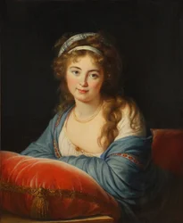 Kreivitär Jekaterina Skavronskajan muotokuva, os. von Engelhardt 1761-1829, 1796