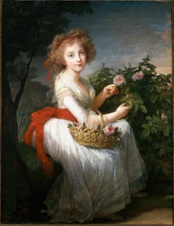 Maria Cristinan muotokuva Napolista ja Sisiliasta, n. 1790 (öljy kankaalle)