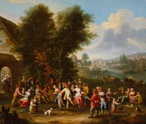 A Village Kermesse (öljy kankaalle)