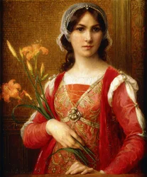 Beatrix Portinari, noin 1913 (öljy kankaalle).