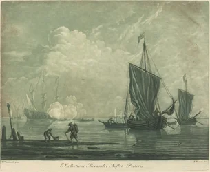 Lähetyskohtaus Alexander Nisbitin kokoelmasta, 1720-luku.