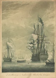 Lähetyskohtaus Nathaniel Blackerbyn kokoelmasta, 1720-luku.