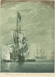Toimituskohtaus Thomas Cookin kokoelmasta, 1720-luku.