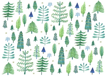 Lumottu metsä, 2017 (akvarelli)