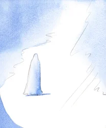 Kuten Aabraham oli valmis tottelemaan Jumalan tahtoa, niin myös Neitsyt Maria seisoi uhraamassa, niin kuin voimme, omilla Golgataillamme, 2002 (paperilla)
