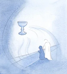 Kun kumartuin Hänen kallisarvoisen verensä edessä, Hän nosti minut ylös, koska tuo pyhä pääsiäisilta oli ilon, ei katumuksen aikaa., 2000 (paperilla)