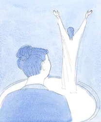 Heti kun olin vastaanottanut Kristuksen pyhässä ehtoollisessa, Kristus osoitti minulle, että Hän seisoi sielussani, 2004 (paperilla)