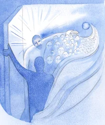 Taivaaseenastumishetkellä veljemme Kristus palasi Isän luo voittoon ja avasi meille tien taivaaseen, 2001 (paperilla)