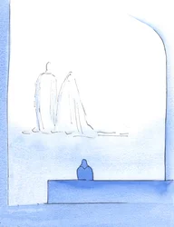 Kristus ja Neitsyt Maria olivat minulle hyvin lähellä ja tarjosivat lohdutusta sen jälkeen, kun olin kamppaillut erikoistyön ja lukuisten ongelmien kanssa, 2002 (paperilla)