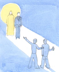 Kristus pitää itselle tehdyn hyvän tai pahan, jonka teemme muille, 2002 (paperilla)