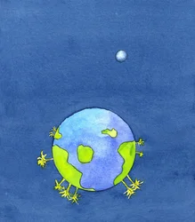 Jumala loi maan ja kaiken sen pinnalla, 2001 (w/c paperilla)