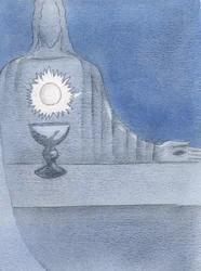 Näin Jeesuksen, todella läsnä alttarilla; ja näin isännän hohtavan "sydämenään", 2000 (paperilla)