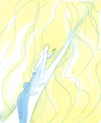 Jos joku pysyy yhteydessä Kristukseen, tiellä kuolemaan, Kristus johdattaa sen sielun kapealla tiellä, johtaen hänet kädestä pitäen jumaluuden tuleen turvallisesti, 2003 (paperilla)