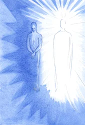 Muista kaksi asiaa Kristuksesta; ruumiissaan Hän kärsi ja kuoli puolestasi; Ylösnoussut ja elossa nyt, Hän kaipaa ohjata ja ruokkia sinua, 2001 (w/c paperilla)