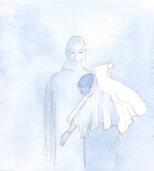 Eräänä päivänä sielussani Hän ojensi hääverhon, 2000 (paperilla)