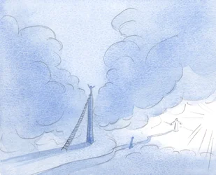 Kärsimätön sielu (Kristus osoitti minulle) rakentaa korkean tornin ja pyrkii valoon sen sijaan, että seuraisi tasaisesti matalaa, kapeaa tietä., 2001 (paperilla)