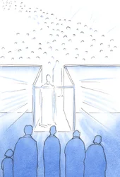 Tabernaakkeli on kuin käytävä taivaaseen, jossa voimme tavata Kristuksen ja hänen pyhimyksensä ja valmistautua taivaaseen elämän lopussa, 2002 (paperilla)