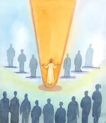 Kristinuskon kaltaista uskontoa ei ole olemassa, 2005 (akvarelli paperille).