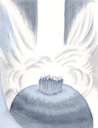Kristuksen kautta taivaan valo ympäröi meidät jokaisessa messussa, 2000 (paperilla)