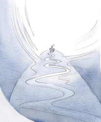 Kristuksen uhrin kautta kosketamme elämämme huippua yhdessä rukouksessa taivaan edessä., 2001 (paperilla)